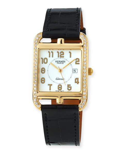 hermes cape cod rose gold watch|hermes cape cod diamond watch.